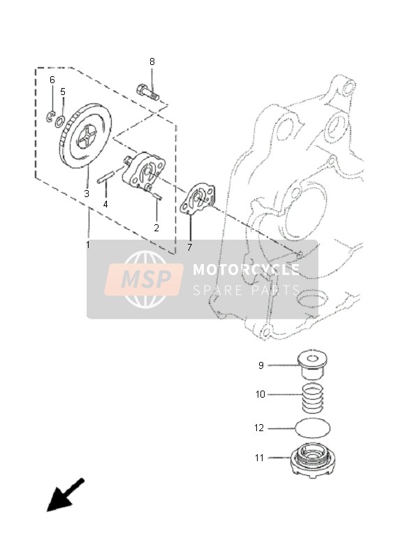 Yamaha VP300 VERSITY 2005 Oil Pump for a 2005 Yamaha VP300 VERSITY